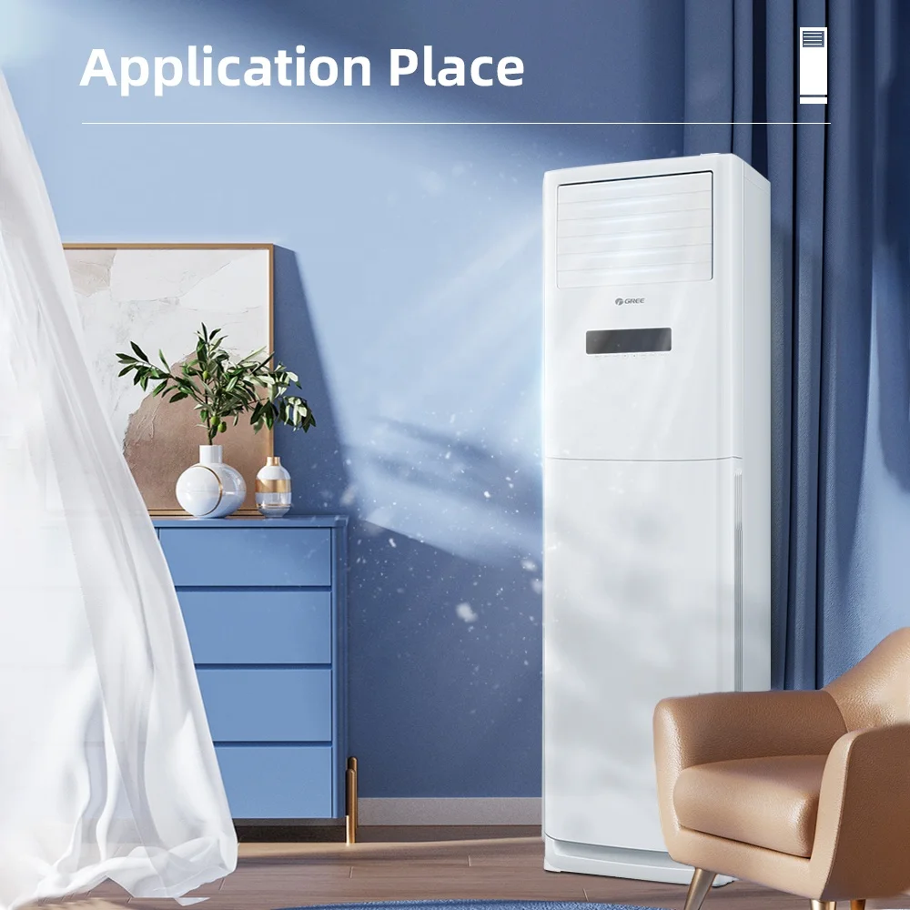 Puremind 36000Btu 48000Btu Standing Air Conditioner Vertical Type Cooling Heating Floor Cabinet Air Conditioning System Wifi