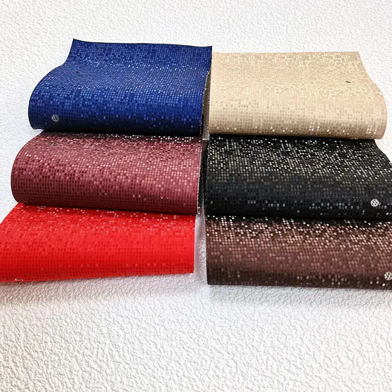 Smooth Synthetic Leather polyurethane coated fabric Rexine leather for car seat covers