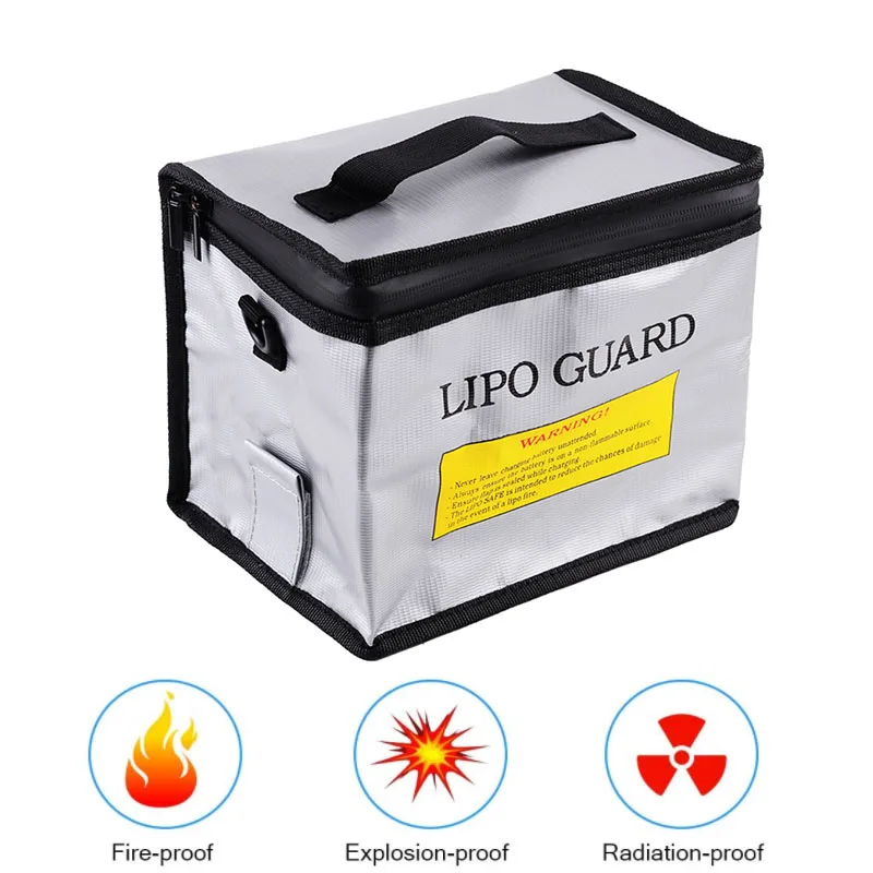 Fireproof Explosionproof Lipo Safe Bag Large Capacity Lipo Battery Storage Guard  Pouch for Charge Storage with Double zipper