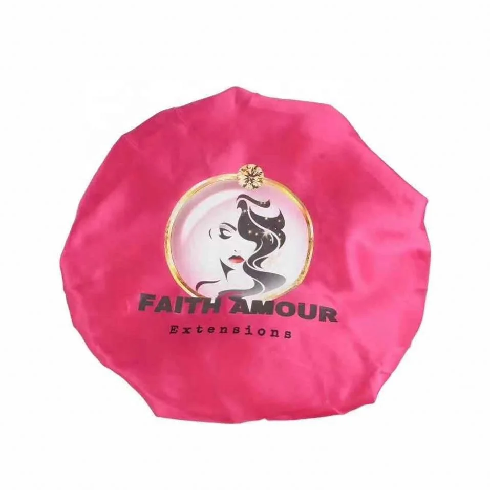 
New Product Designer Satin Hair Bonnets With Logo 