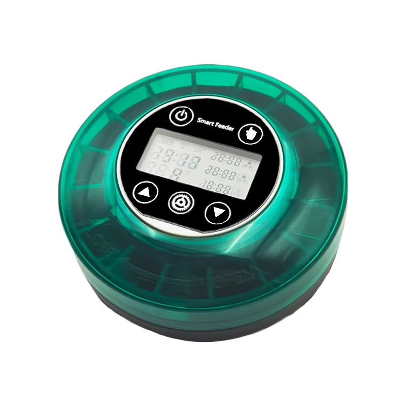 CY-109 Aquarium Fish Tank Turtle Automatic Fish Feeder Timer Smart Fish Food Feeder with Digital Display Lithium Battery