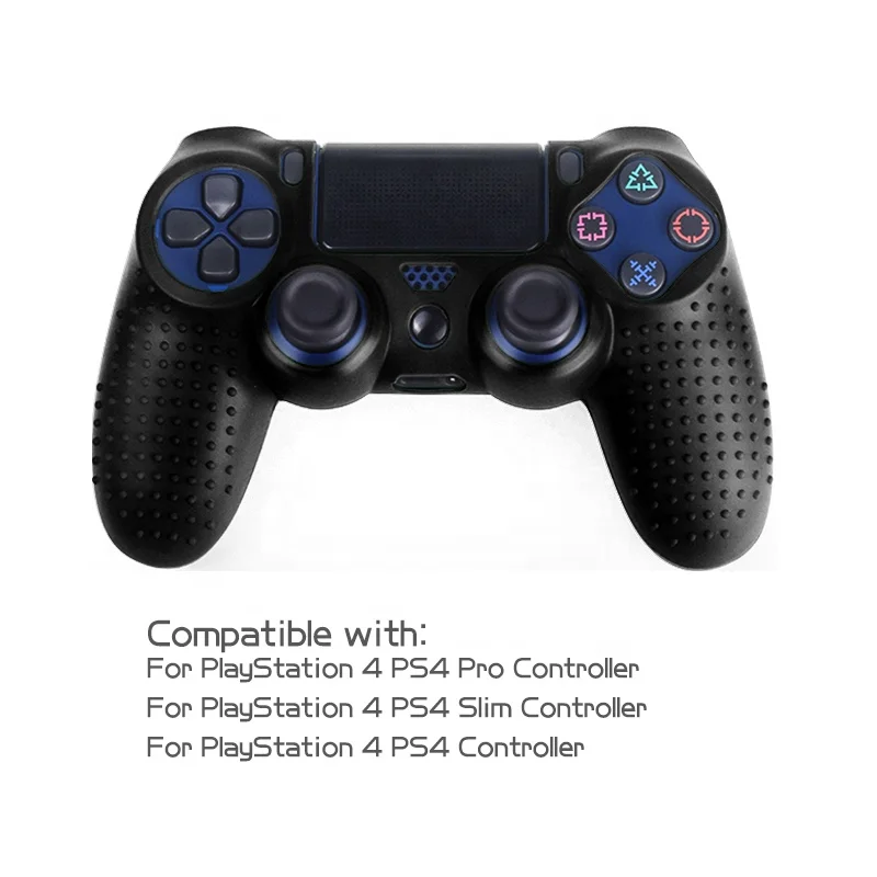 Data Frog Anti-slip Silicone Cover Case For SONY Playstation 4 PS4 Controller Rubber Case For PS4 Pro Slim Gamepad