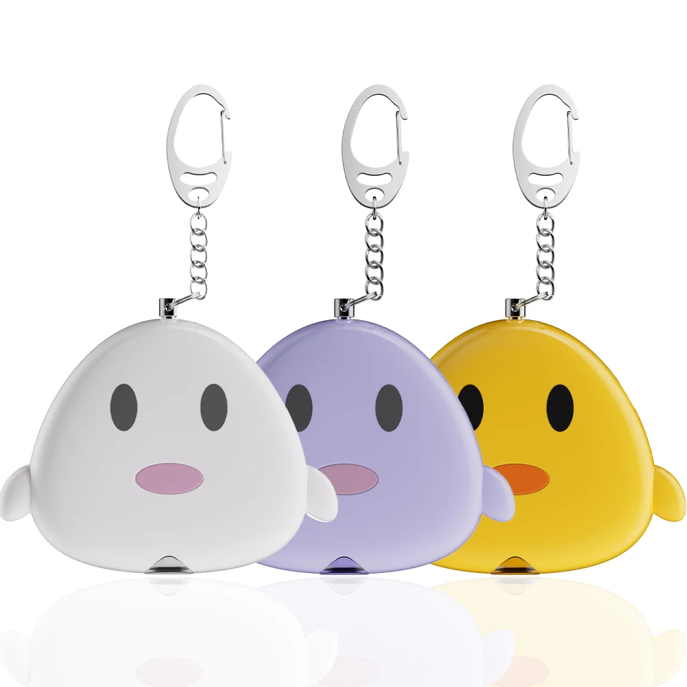 Defense tools Personal Security Alarm Keychain Anti Attack Emergency 130db Siren Song LED Light Personal Alarm For Women