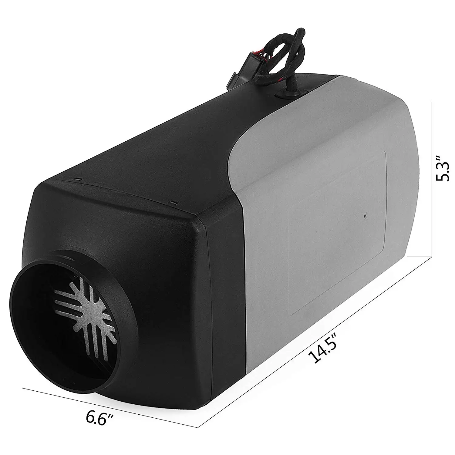 OkyRie 12V 24V 5kw Gray Parking Fuel Air Heater LCD Switch Autonomous Diesel Ignition Copper Heater For Cars Motorhome RV