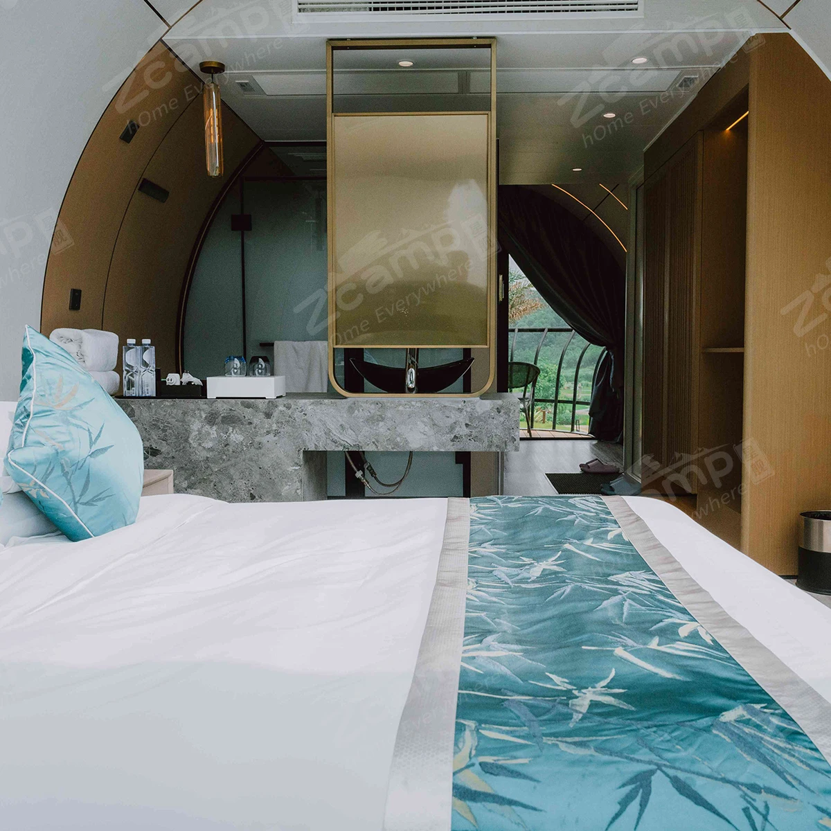 Zcamp Mobile Ready Made Steel Design Modular China Portable Flat Pack Price Prefabricated Homes Luxury Living Capsule House