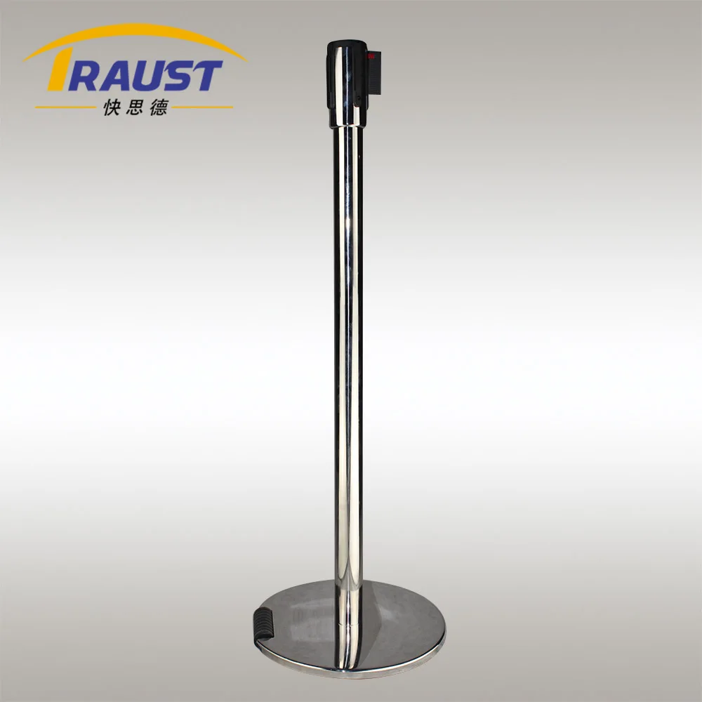 Traust Traffic Crowd Control Wheeled Q Manager Queue Line System Retractable Belt Poles Barricades Barrier Stanchion