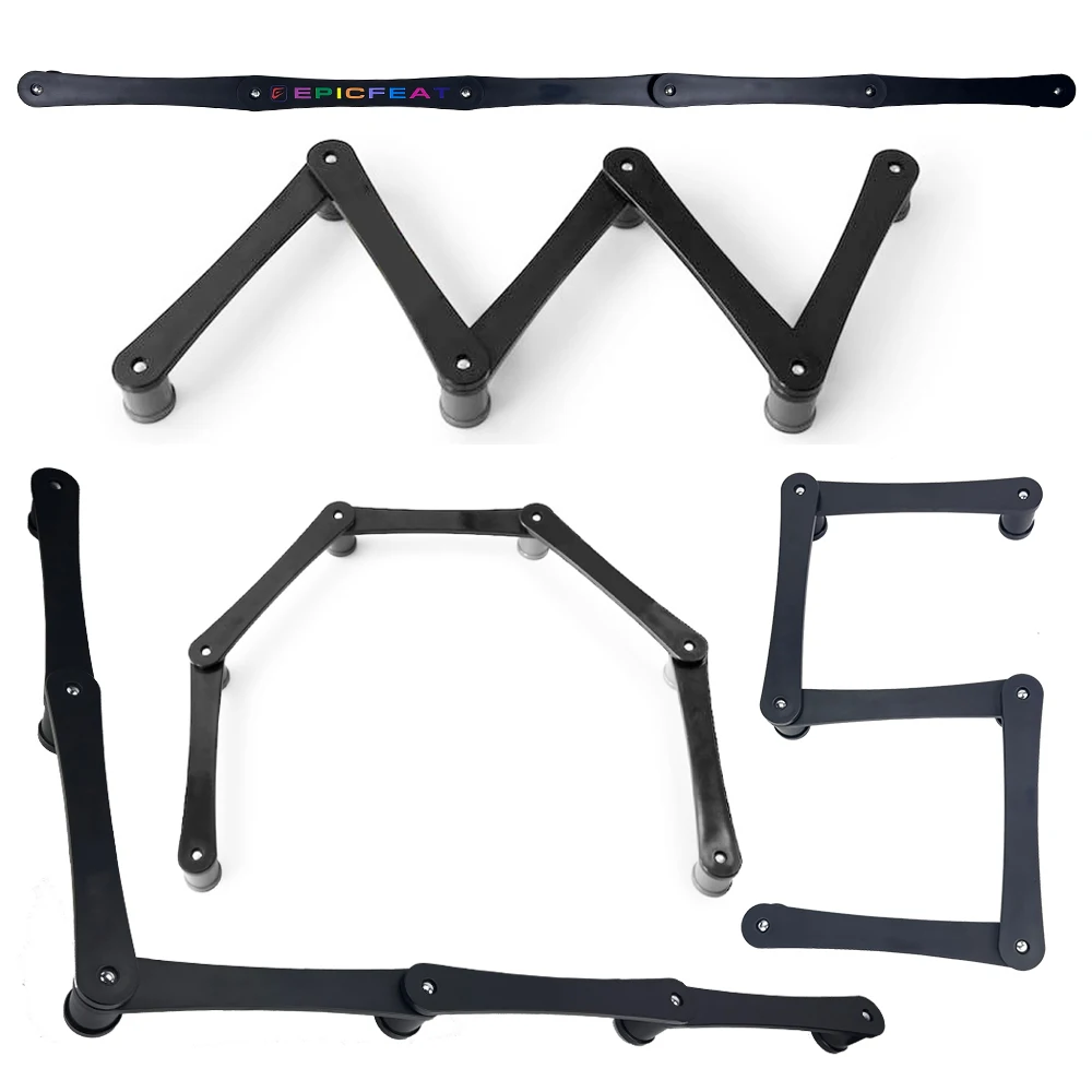 Hockey Extreme Stickhandling Trainer Black Lightweight 5 Sections Versatile Training Aid for Skills and Puck Control