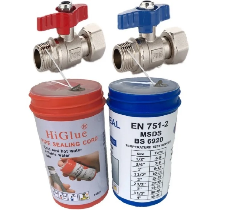 160m Red bottle Pipe Sealing Thread Cord plumber seal tape PTFE for Water and Gas Leak Fix