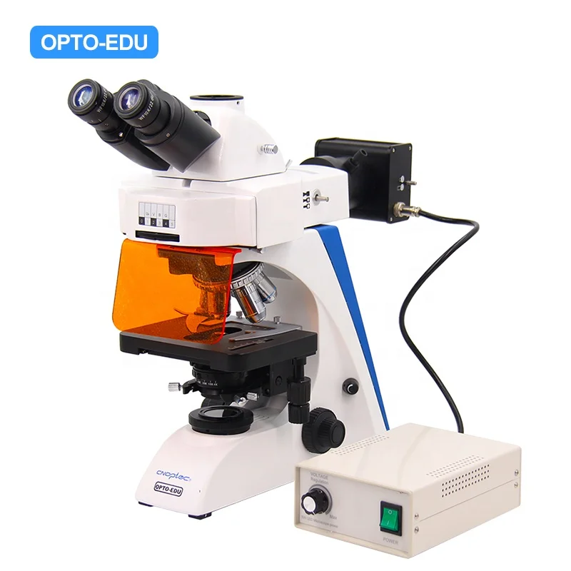 OPTO-EDU A16.2603-LT4 6 Holes Disc Fluorescence Illuminator Professional Fluorescence Microscope