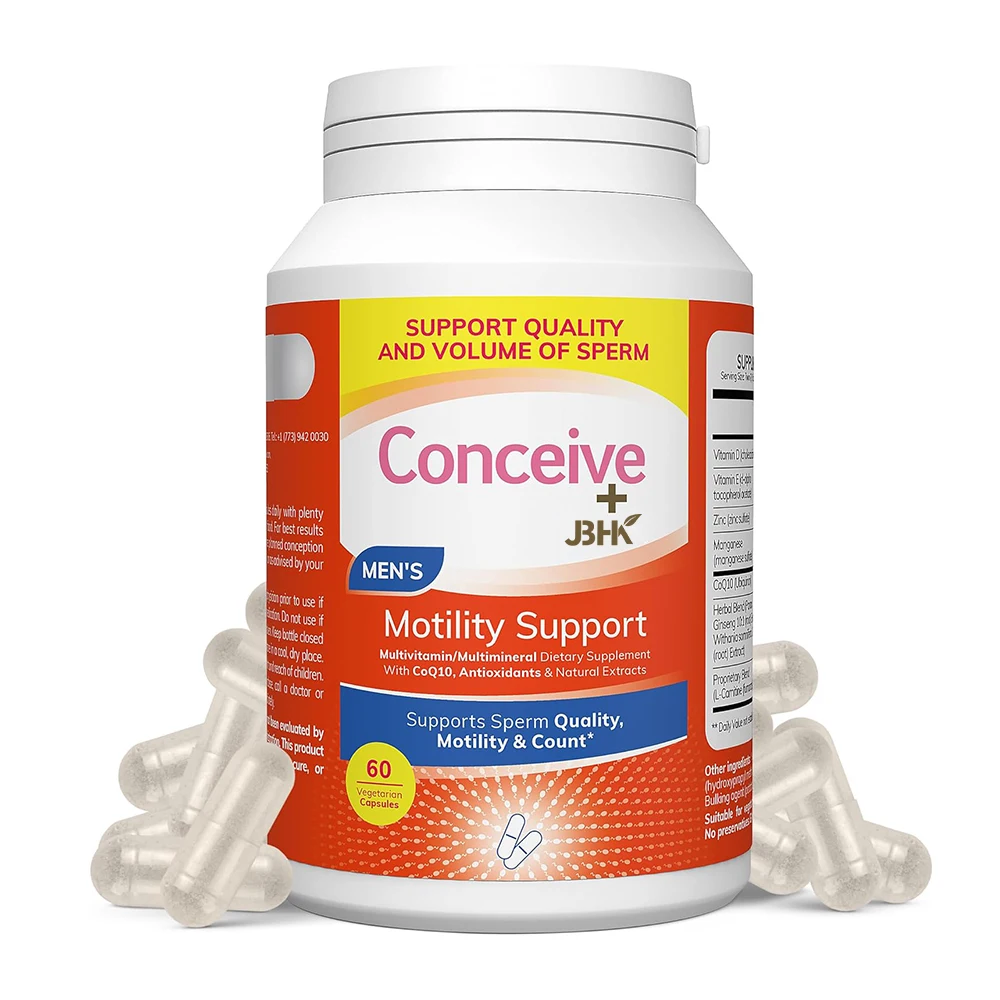 OEM/ODM Motility Boost For Men Sperm Count Booster With Zinc Ginseng Q10 Vitamin D And Antioxidants Men Fertility Capsules