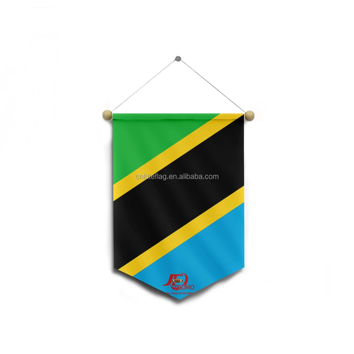 OEM Screen printing country blue yellow red white green tanzania flag 68D 100D 100%Polyester 3X5Ft Flags tanzania national Flag