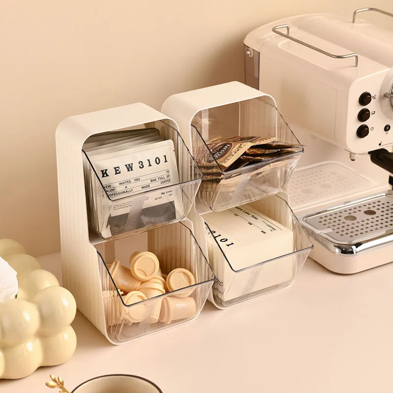 Office desktop stationery storage, non perforated wall mounted storage rack, Drawer type stationery storage box