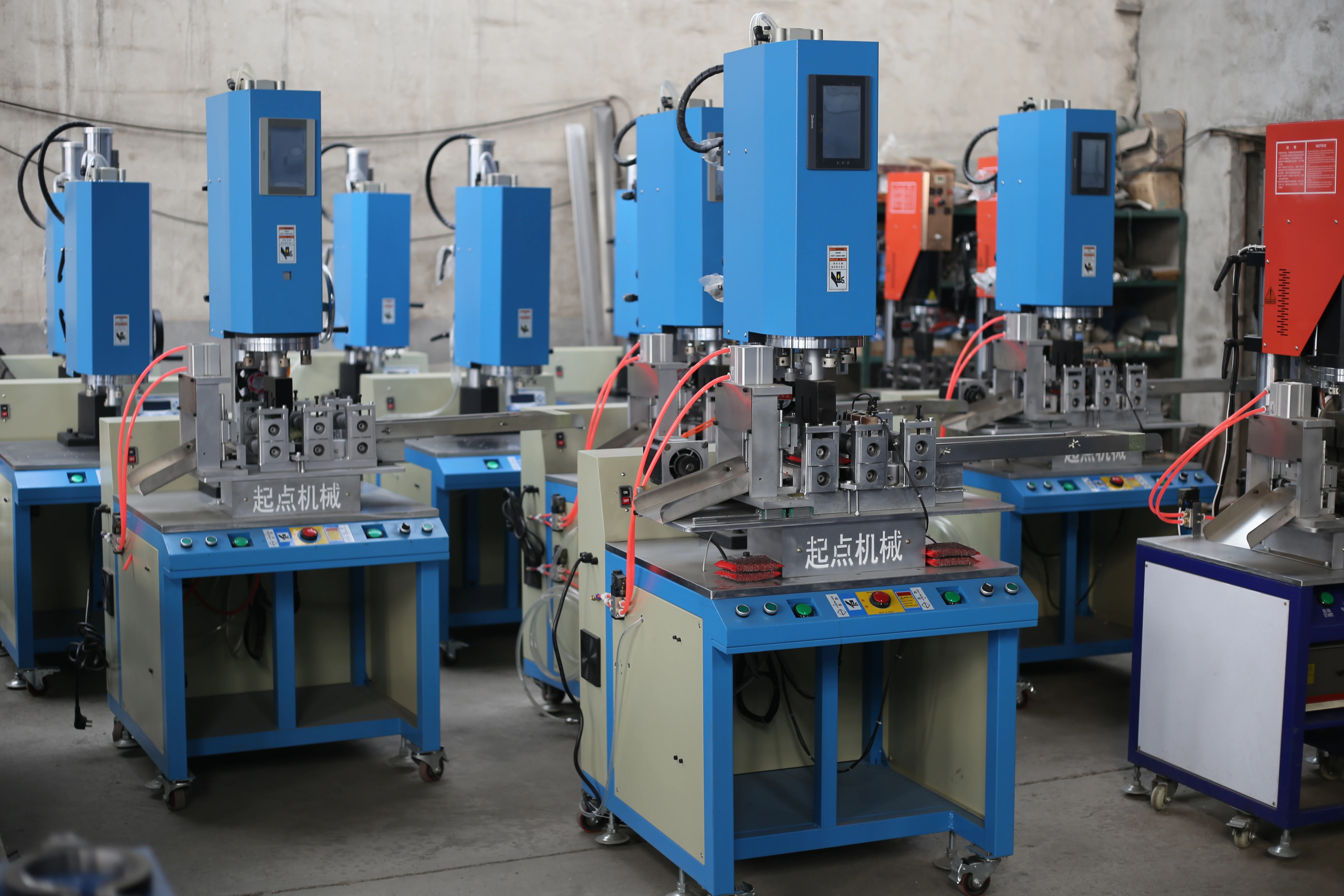 automatic scrub cloth feeding  machine sponge pad wire weaving machine ultrasonic welding machine