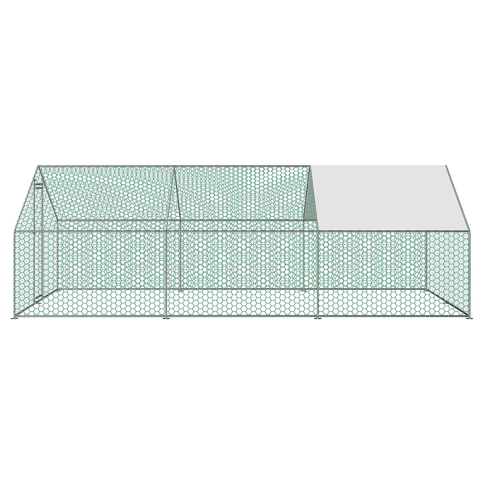 wire mesh chicken run coop 3m X 2m walk in cage for rabbit ducks hens poultry
