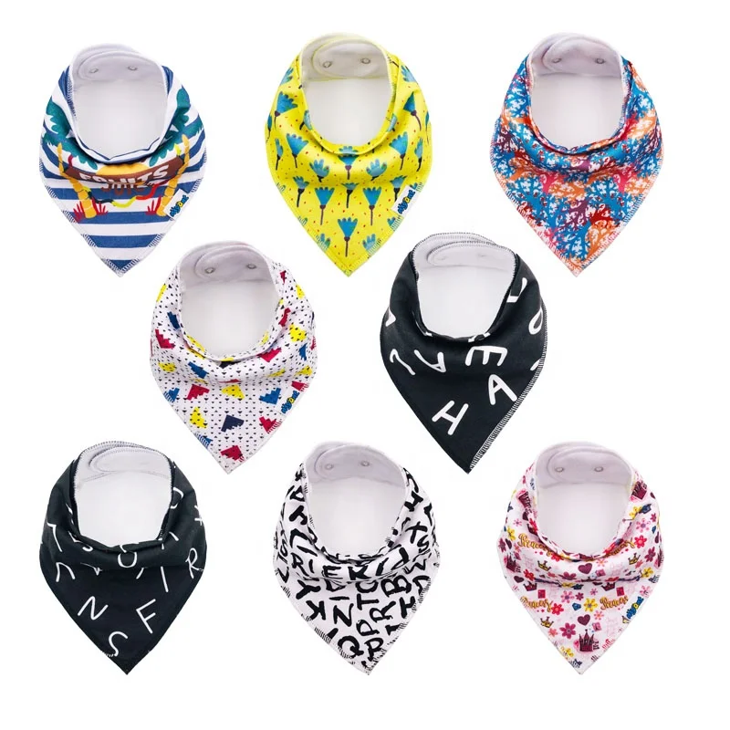 Factory Price Baby Saliva Towel Bib Eco-friendly Designer Boy Wears Boutique Baby Bandana Bibs