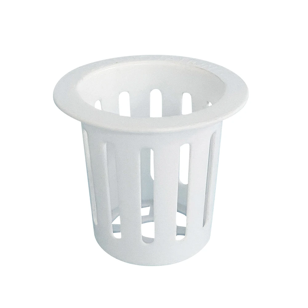 White and Black Net Mesh Pots Hydroponic Plastic Plant Pot