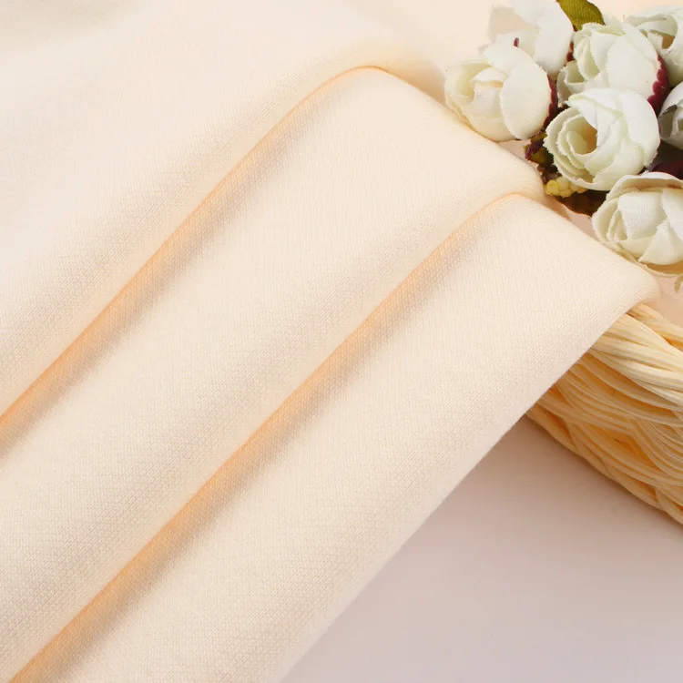 Ready to ship heavyweight cvc 60/40 fleece fabric knit short pile terry fleece fabric for hoodies