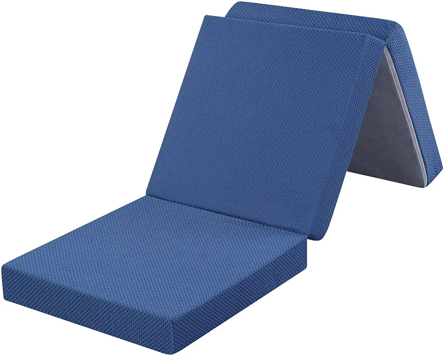 Portable Foam Mattress Japanese Type 3 Folding tri fold Mattress Outdoor Waterproof and removable cover PU foam