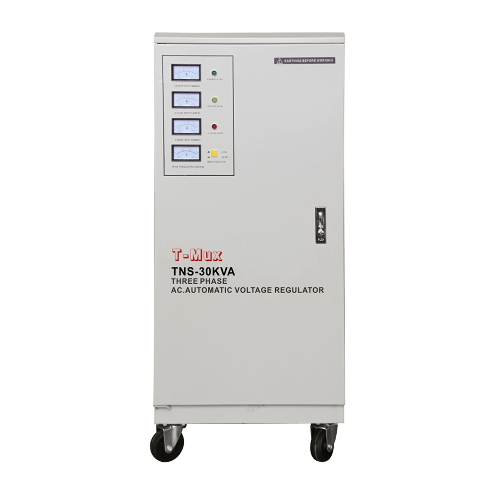 Фабрика TNS 30KVA 380V Автоматический регулятор напряжения переменного тока стабилизаторы 3