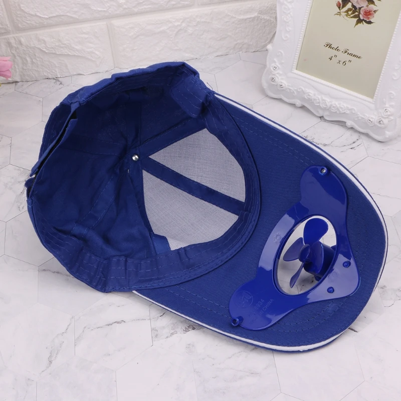 Summer Sport Outdoor Hat Cap With Solar Sun Power Cool Fan Bicycling Climbing Baseball Cap