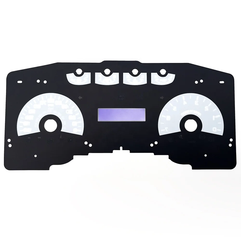 Professional Factory Custom silk screen prints 2d car dial digital dashboard instrument cluster faceplate speedometer gauges