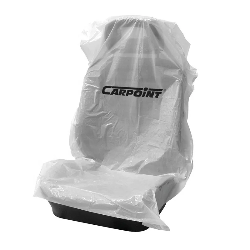 
Customized waterproof disposable plastic PE party chair universal car seat cover 