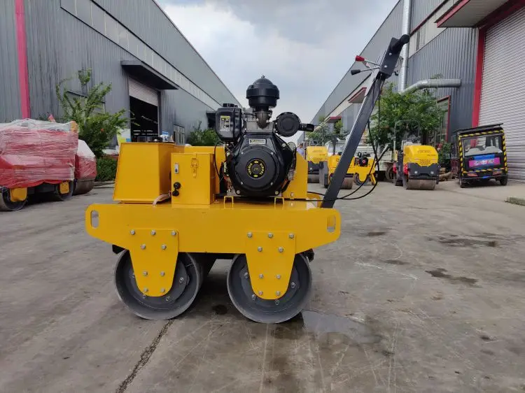 PME-R800 Hydraulic Mini Double Drum Vibrating Roller Gravel Mobile Hand Road Roller