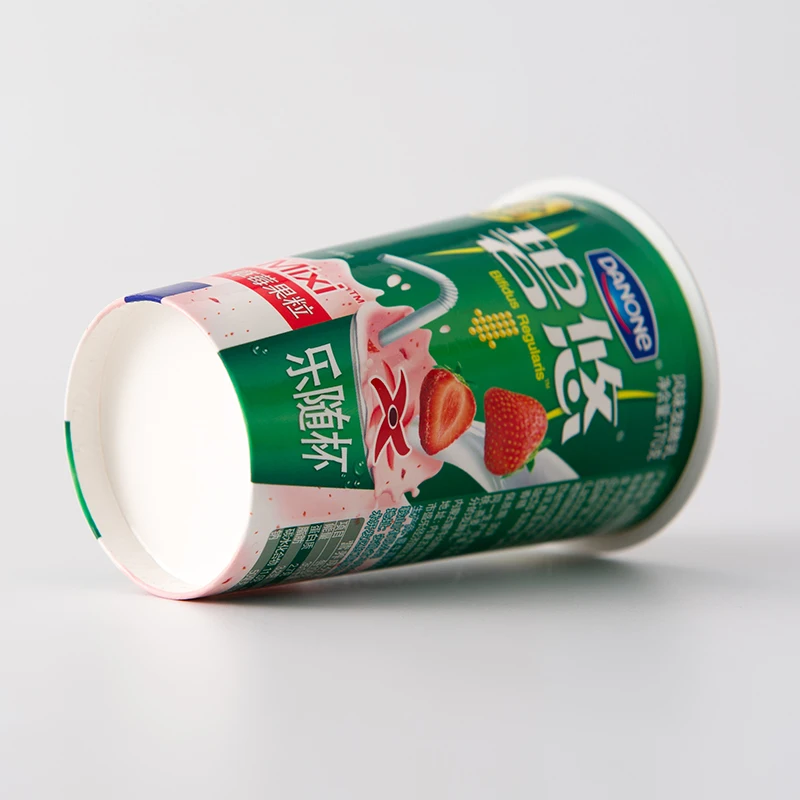 CHN Hot New 180ml thermoforming yaourt jelly ice cream cup frozen yogurt drinking pp plastic cup with aluminum foil lid