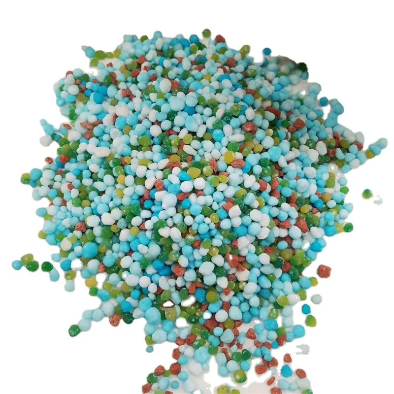 Hot Selling Mixing Chemical NPK green granular Bulk Blending Fertilizer for crops