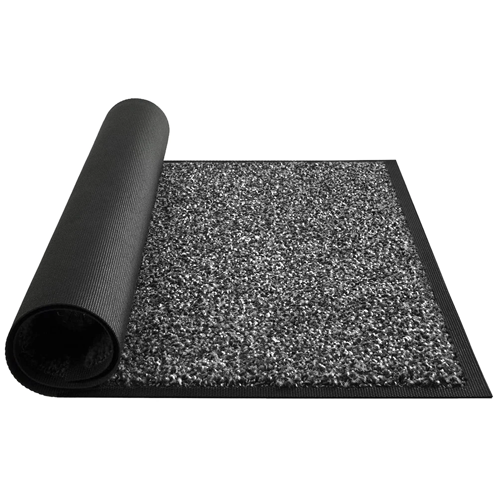 Graceline 100% polypropylene cut pile PP barrier machine woven door mat with pvc backing