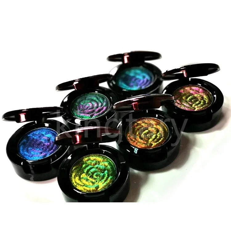 Makeup Optically Color-changing Pearl Eye Shadow Chameleon Pigment Free Sample Waterproof Powder Dry Highlighter Palette 100 G