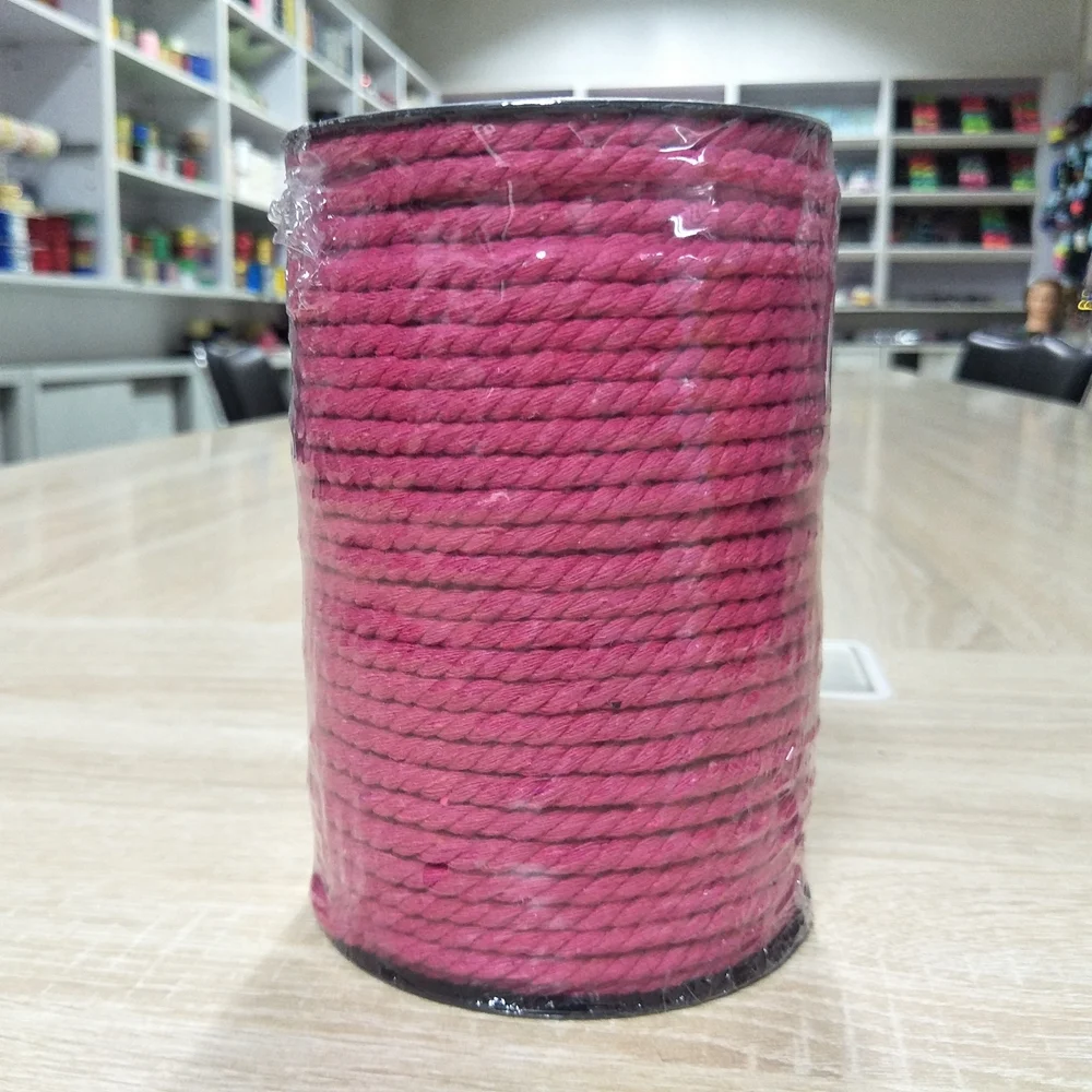 macrame cotton cord twisted 5mm