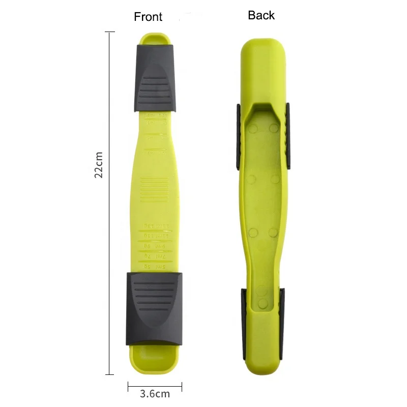 kitchen tool Plastic digital measuring spoon with double  sided adjustable eight-speed scale measuring spoon