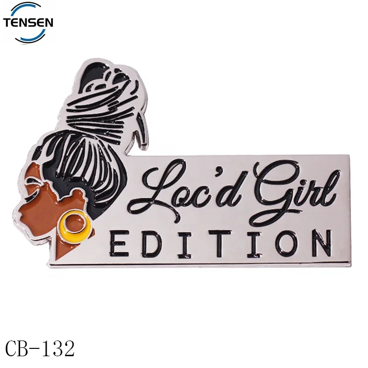 Custom made motor hardware chrome decal sticker badge zinc alloy car accessory enamel logo plate emblems