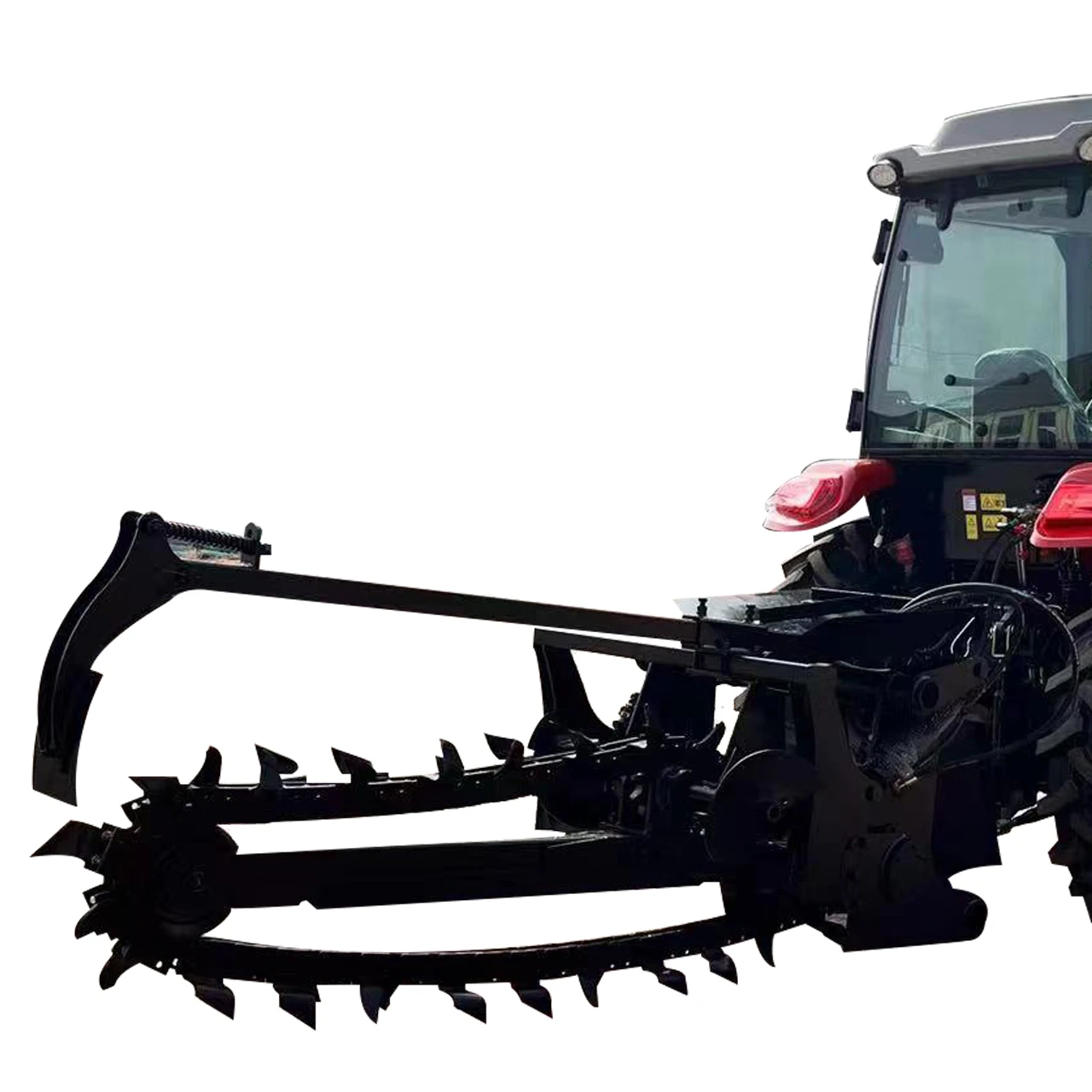 Multifunctional mini chain trencher chain trenching ditcher PTO hydraulic farm chain trencher digger for tractor