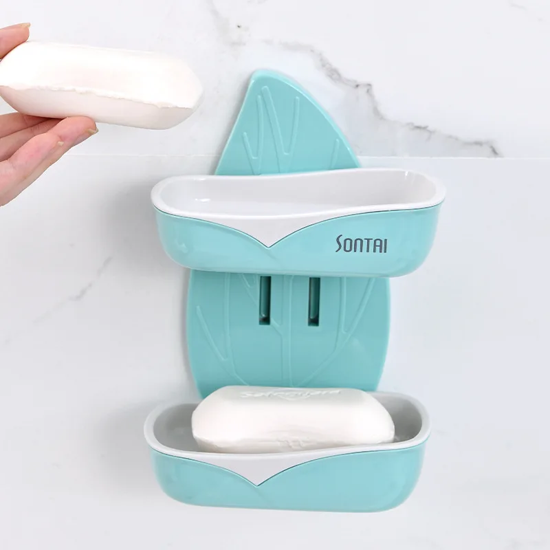 New Arrival Bath Shower Soap Tray/Rack/Plate Bathtub Soap Holder Set Hanging Soap Holder Bathroom