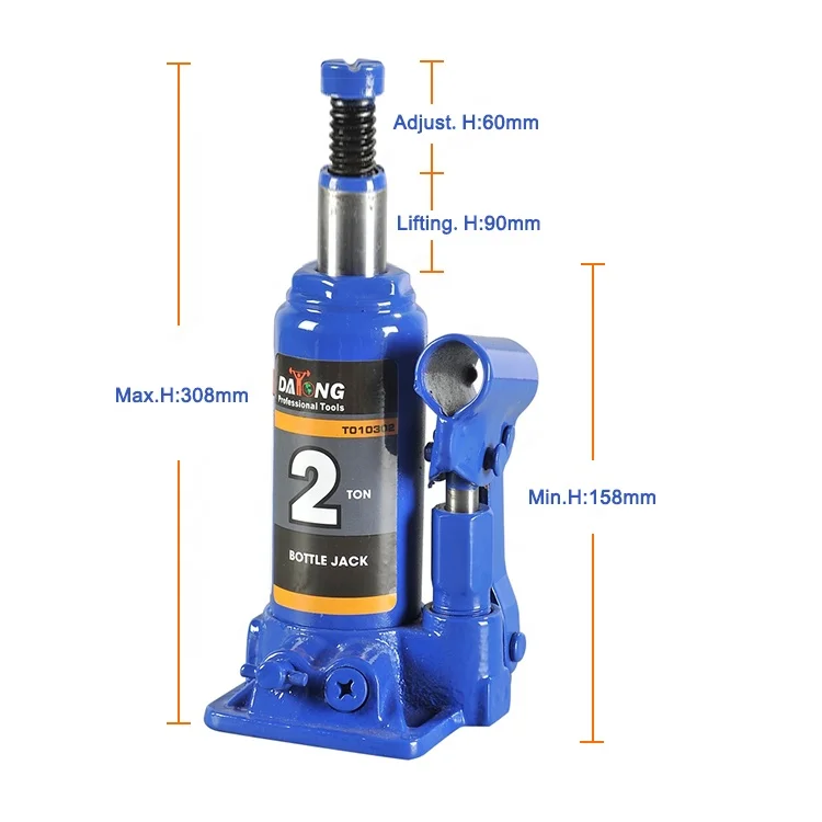 2Ton Hot Sale High Quality Hydraulic Bottle jack with Safety Valve With CE GS Certificate