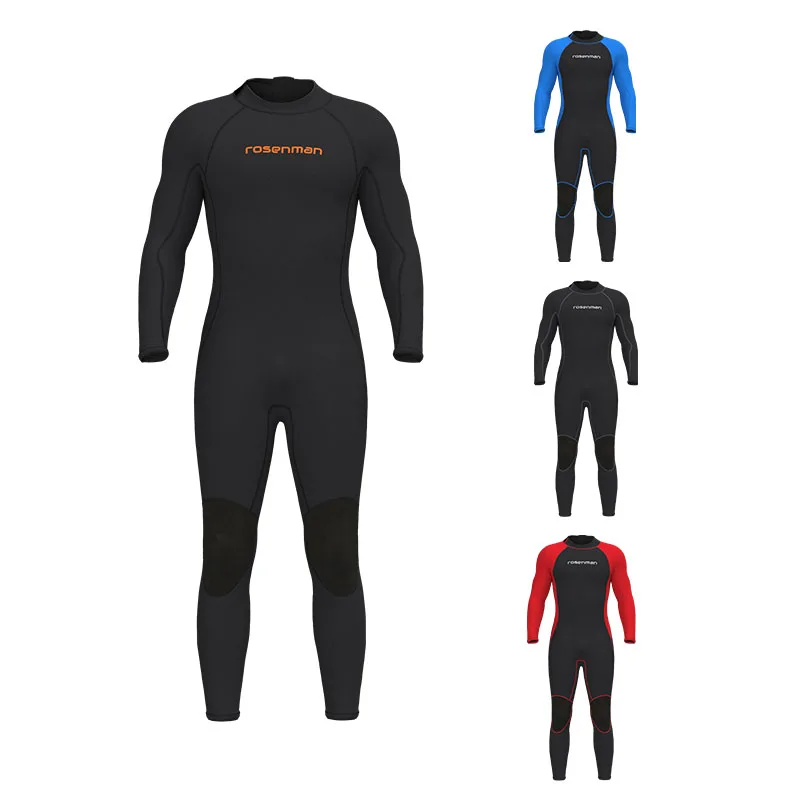 Warm long one-piece diving suit Winter water sports snorkeling swimming surfing Wetsuit