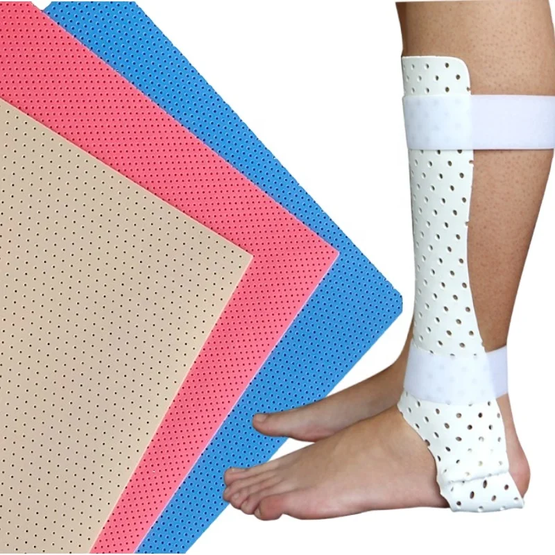 Low Temperature Eco Polymer Thermoplastic Splint Sheets For Orthopedic Physiotherapy Rehabilitation Immobilization
