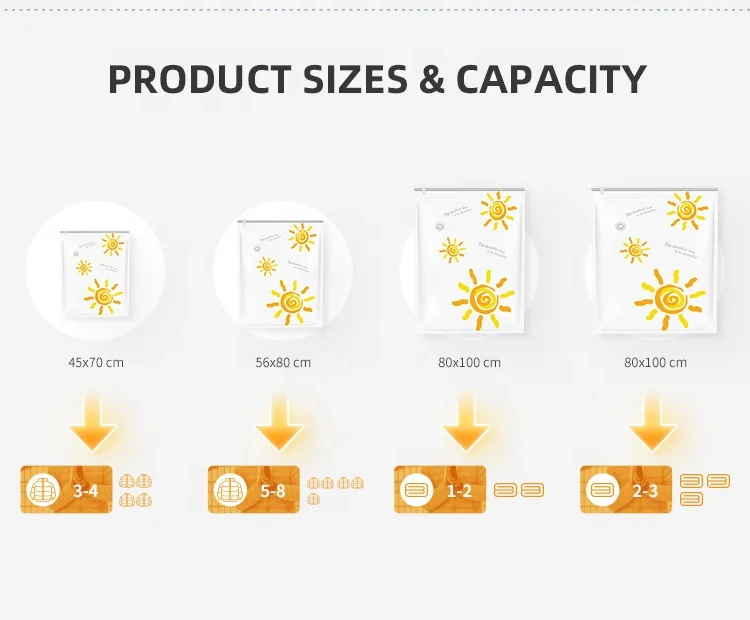 Taili Vacuum Airtight Compressed Sealed Bags and  travel PE Packing Plastic Vacuum Bags With Pump For Clothes and Blanket