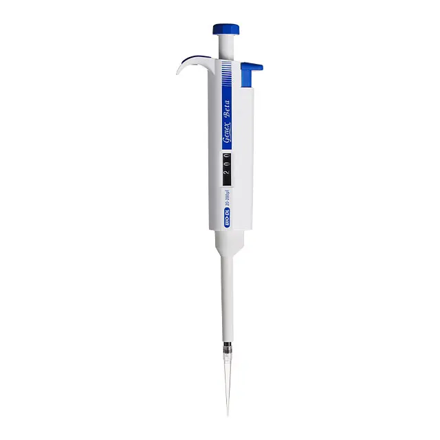 Laboratory Auto Micro Single Channel Electronic Transfer  Pipettes with Tips White OEM pipettor support