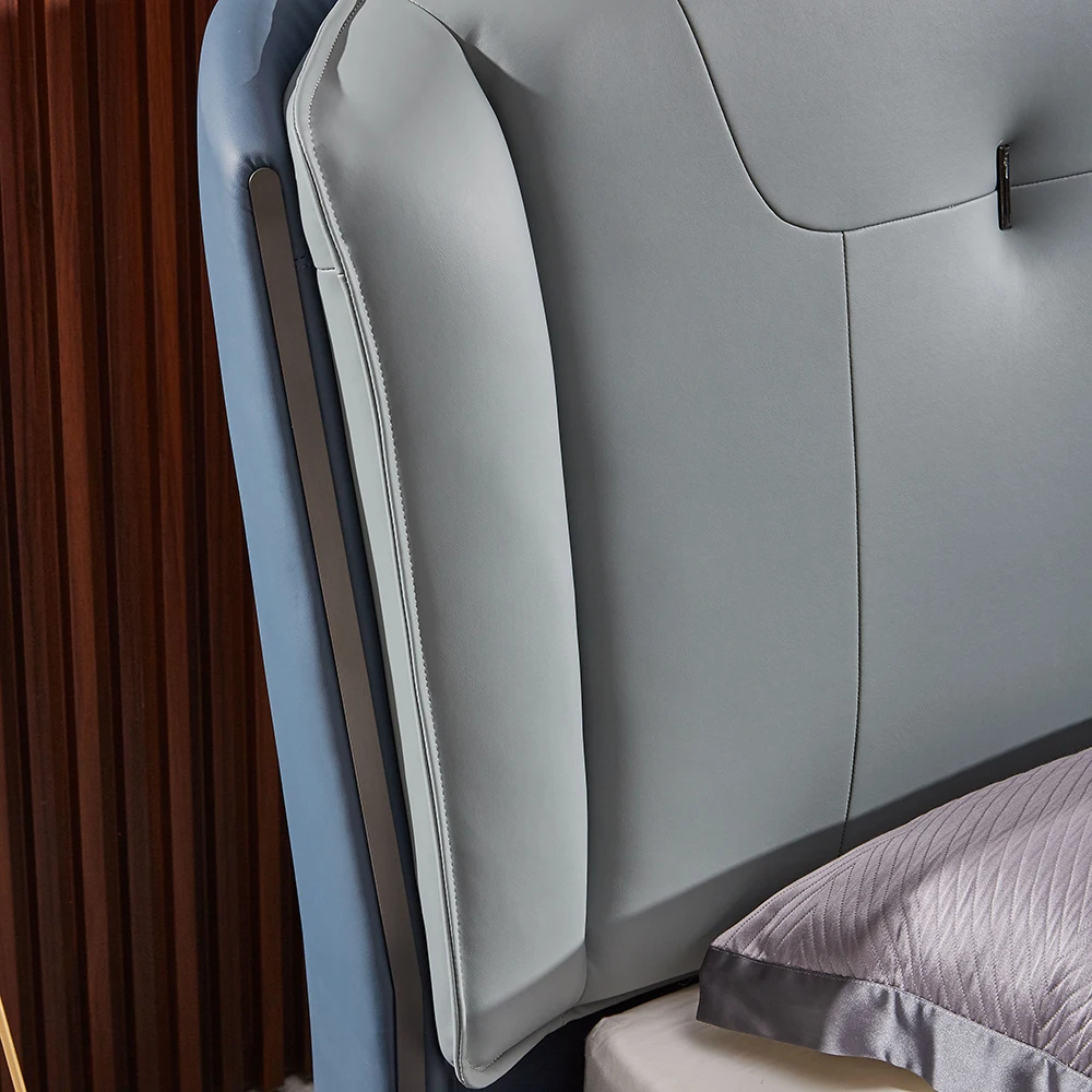 Factory Direct Supply Wholesale Modern Bedroom Furniture 1.8m Customizable European Style King Size Bed