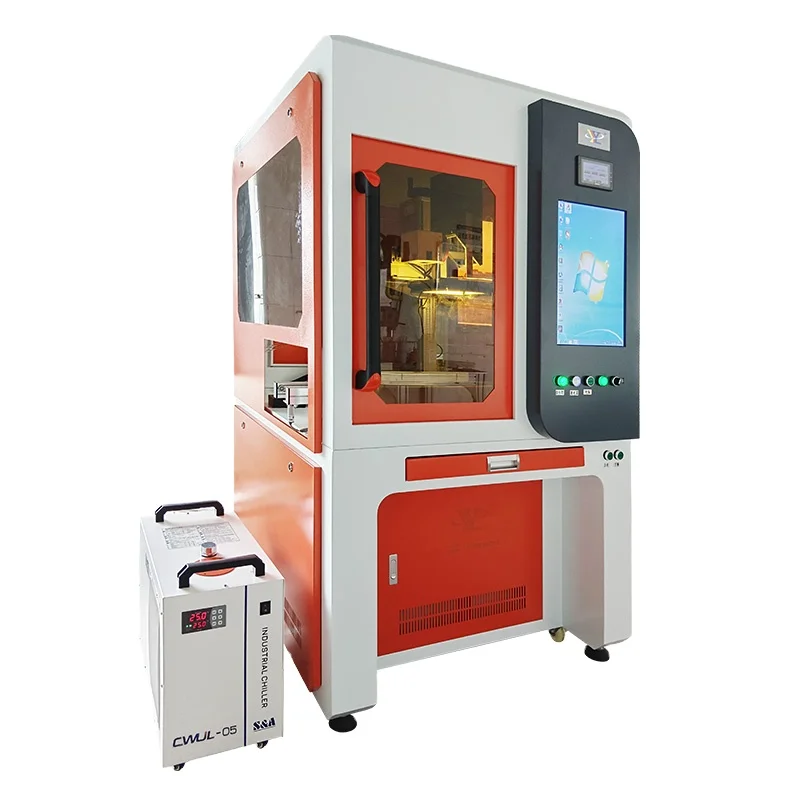 JGH-ZX-102 5W UV Laser Marking Machine Simple On Line for Wood Fabrics and Lace Apply for PCB LCD