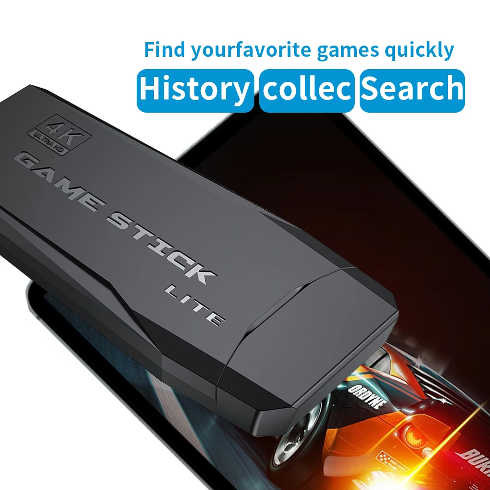 Topleo mini tv game console retro video classic game box power console 4k game stick