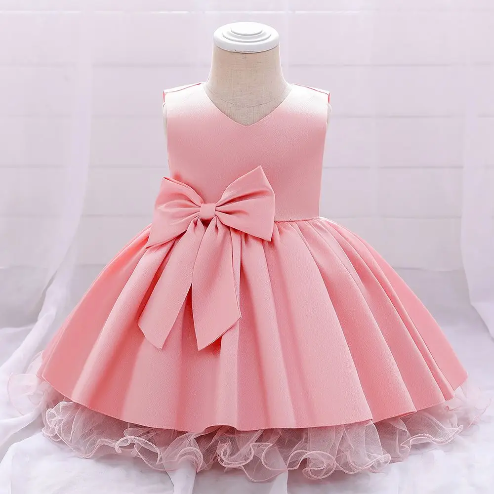 
Flower Baby Dress Ball Gowns Children Wedding Party Bridesmaid Sleeves Evening Dresses 