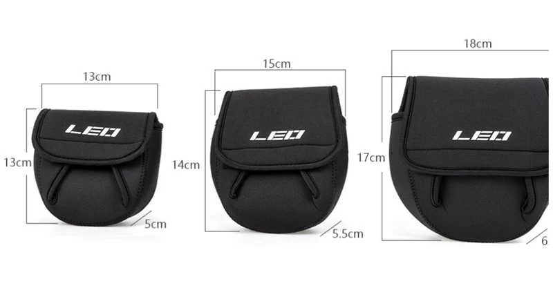 3 Sizes Fishing Reel Cover Spinning Fishing Reel Bag