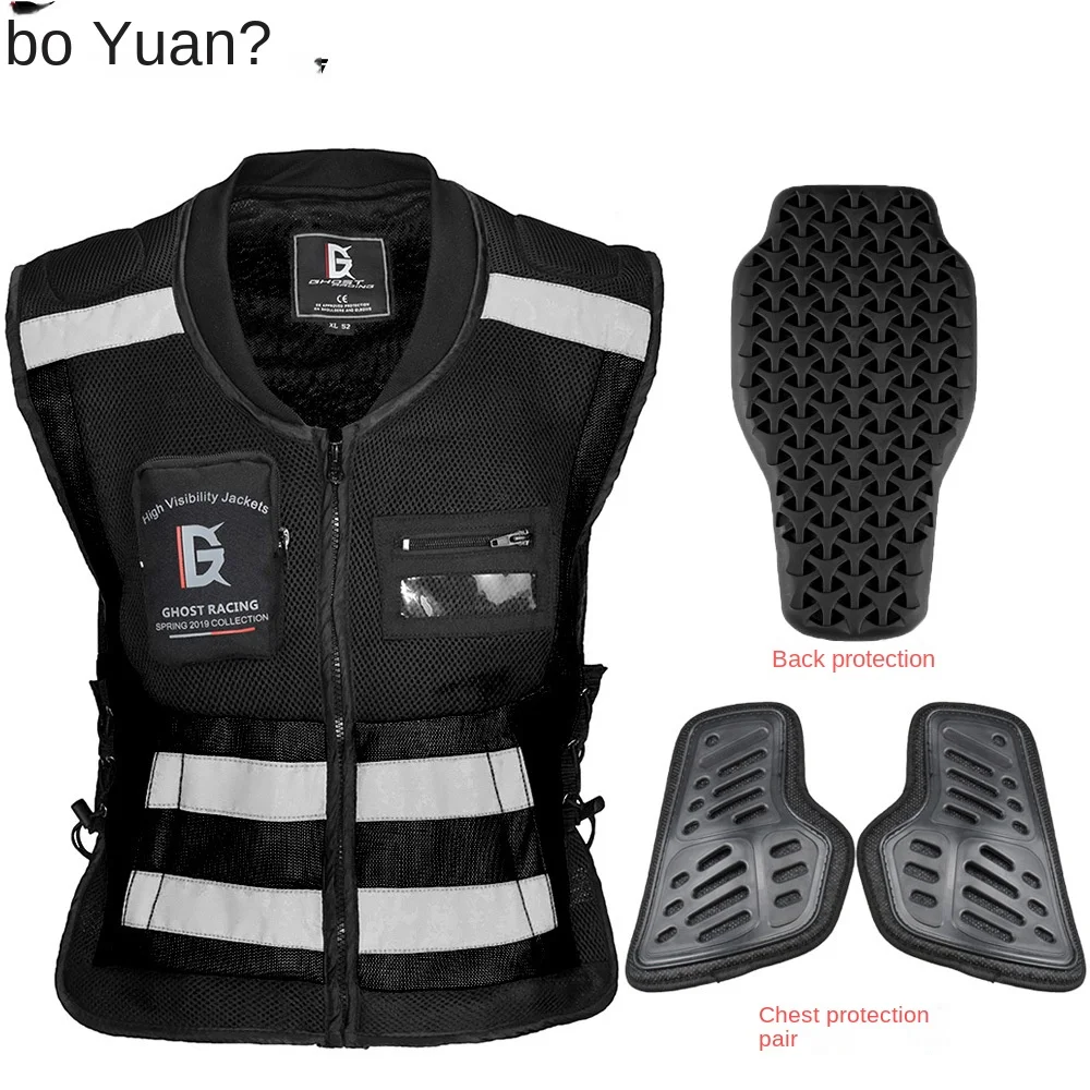 Motorcycle riding clothes racing moto tactical vest motorcycle rider safety fall protection reflective undershirt team clothes