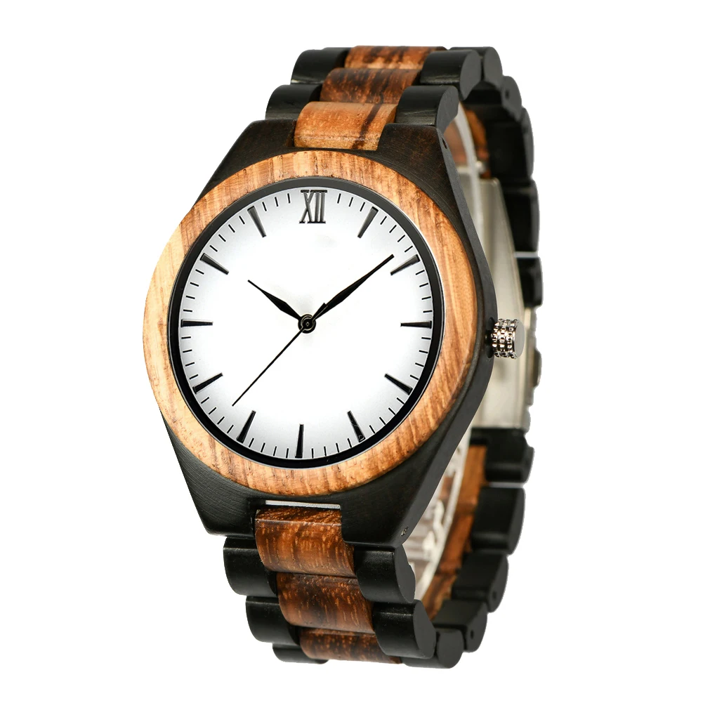 W0395 Top Sale Competitive Price Fast Shipping New Design wood gold watch Wholesale from China