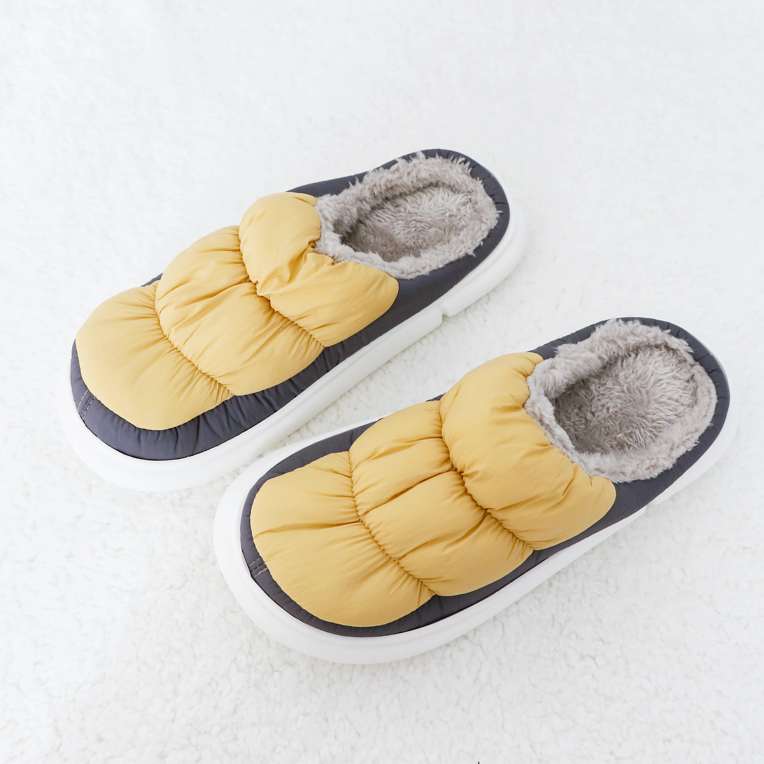 New Style Indoor Warm Unisex Down Cloth Cotton Slippers