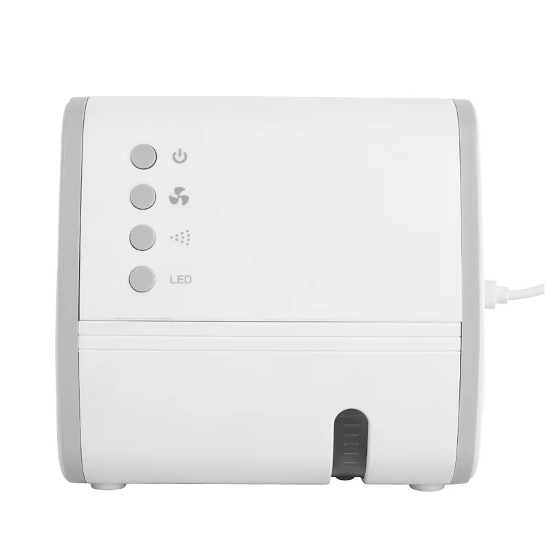 Chidoller Portable Personal Mini Open Air Cooler Humidifier RGB USB Fan 480ml Water Tank For Car Bus Truck